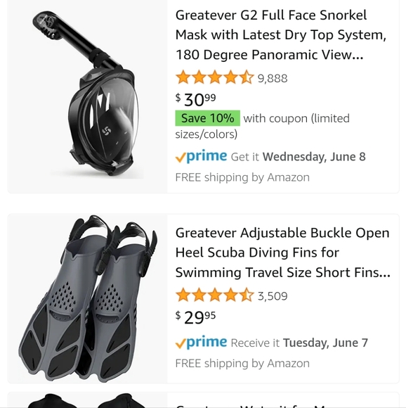 Swim Fins NEW adjustable fit S/M - Picture 10 of 11